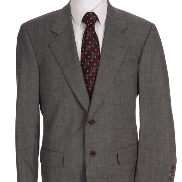 Samuelsohn Full Canvas Gray Nailshead Sport Coat - Picture 3 of 8